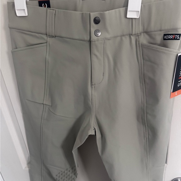 NWT KERRITS Women’s Affinity Ice Knee Patch Sand Riding Pants Large Breeches - Picture 5 of 16